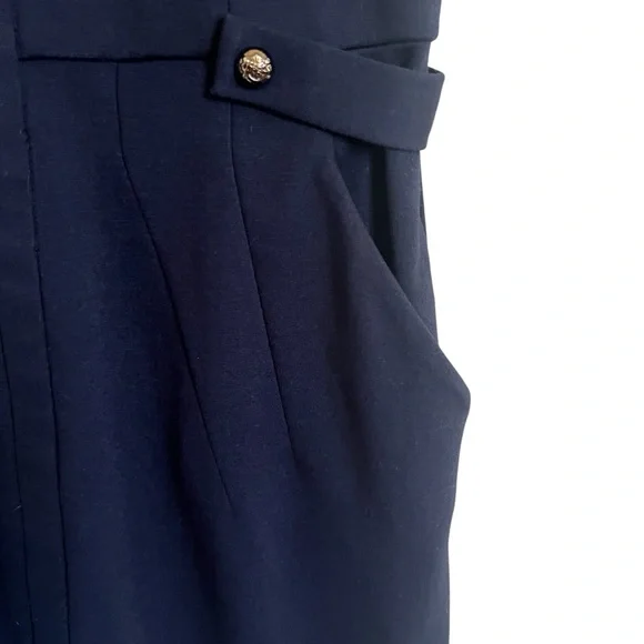 Cynthia Steffe Sleeveless Navy Blue Nautical Dress Women’s Size 2 - Picture 4 of 15